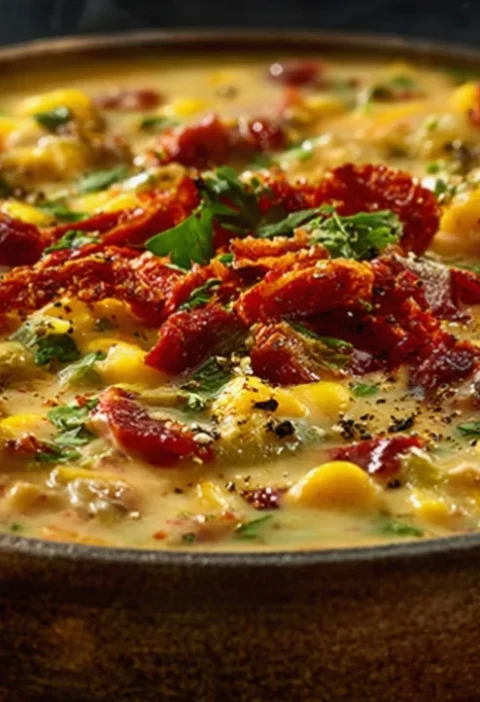 Sun-Dried Tomato Corn Chowder