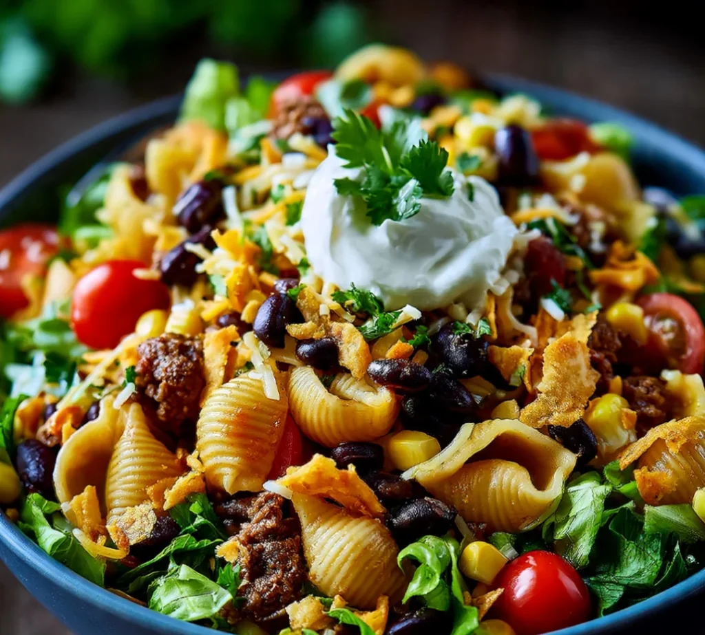 Taco Pasta Salad: A Quick and Delicious Recipe! - Taco Pasta Salad: A Quick and Delicious Recipe!