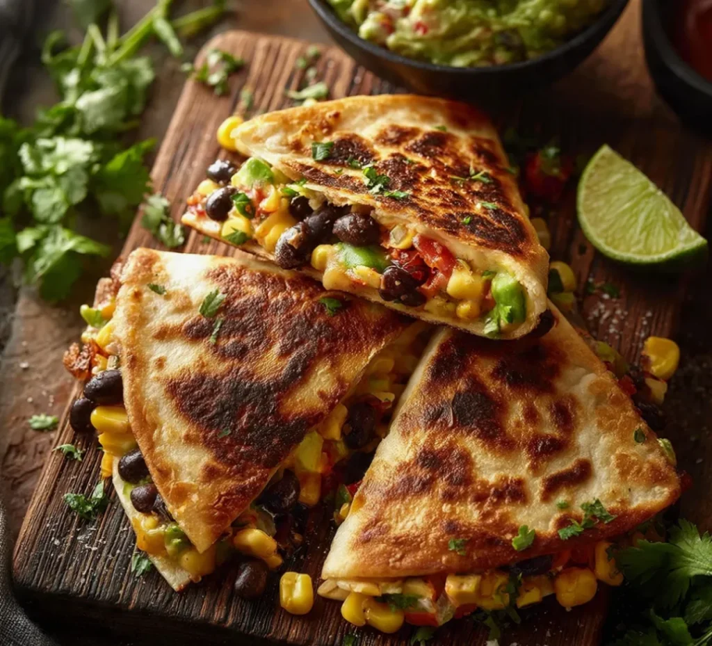 Tasty Cowboy Caviar Quesadillas