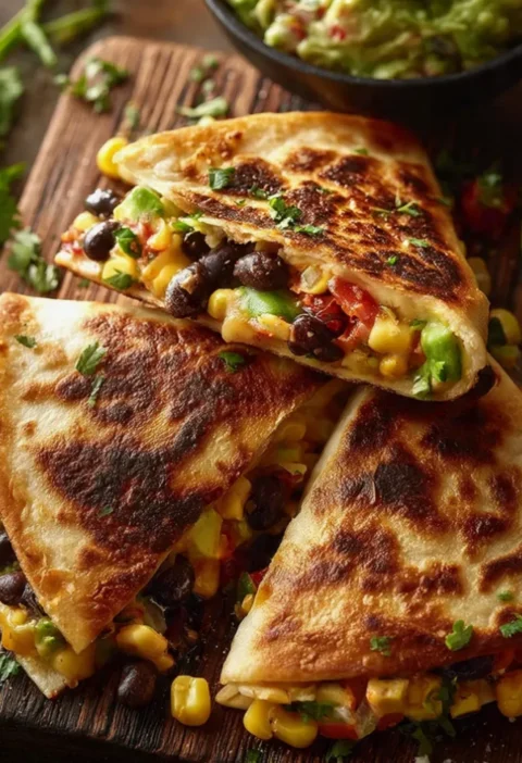 Tasty Cowboy Caviar Quesadillas
