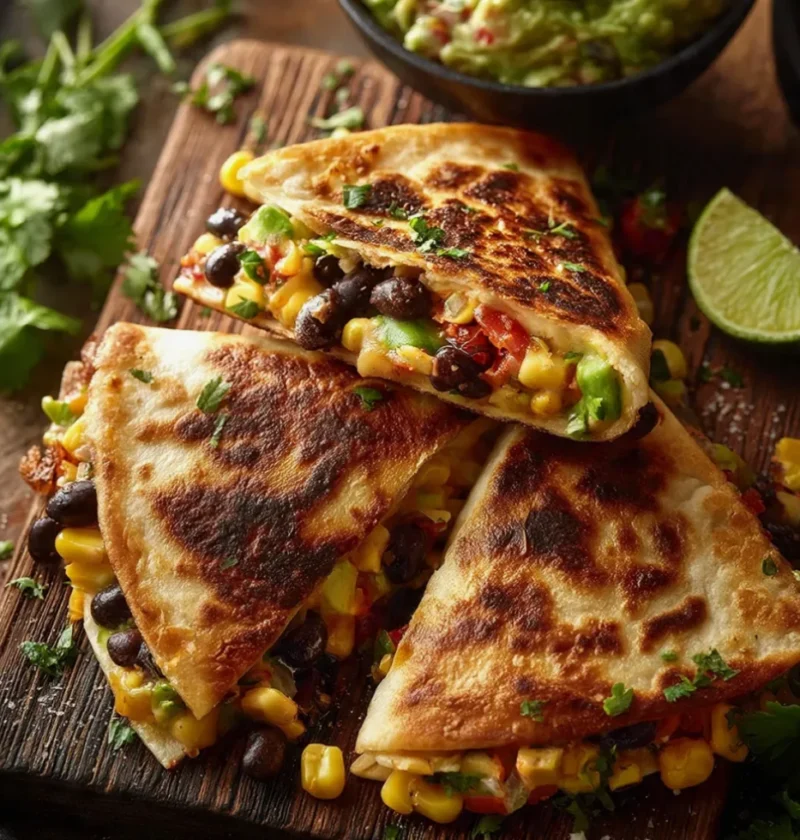 Tasty Cowboy Caviar Quesadillas