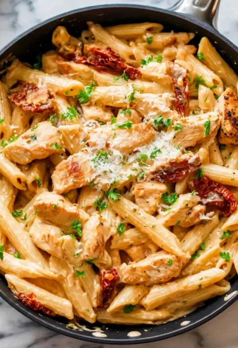 Creamy Sun-Dried Tomato Chicken Pasta