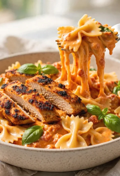 Creamy Vegan Chicken Pasta