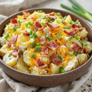 Easy and Delicious Baked Potato Salad & Delicious and Easy