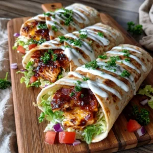 Easy BBQ Chicken Wraps Recipe
