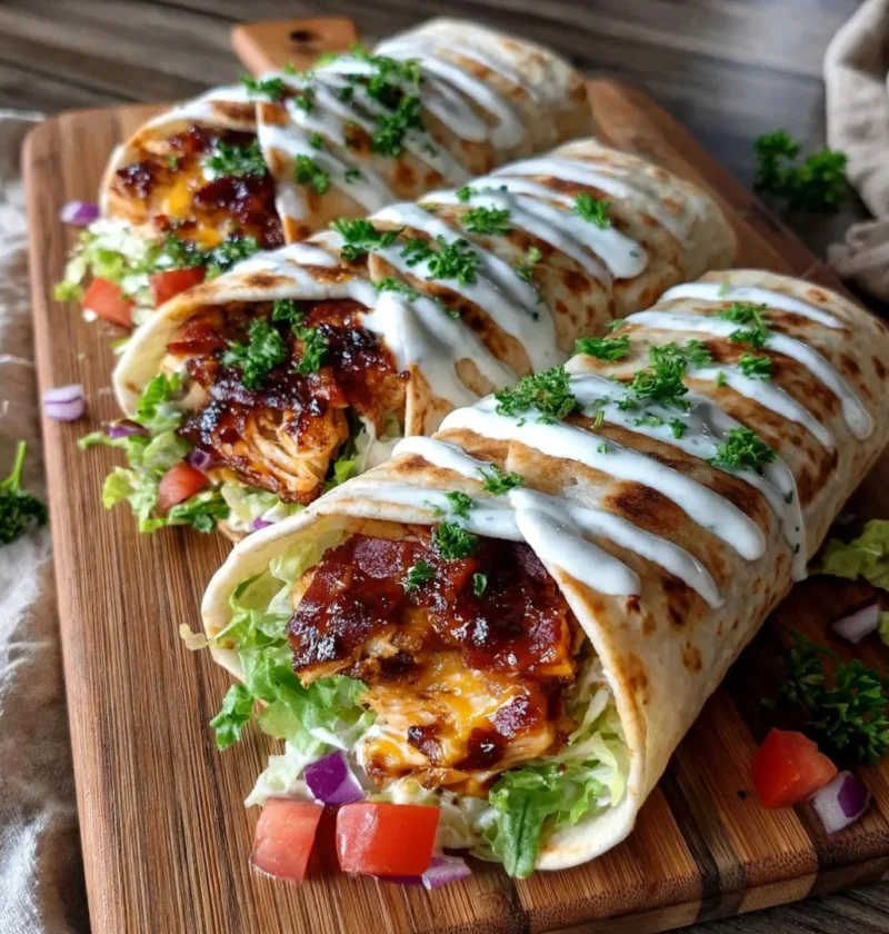 BBQ chicken wraps