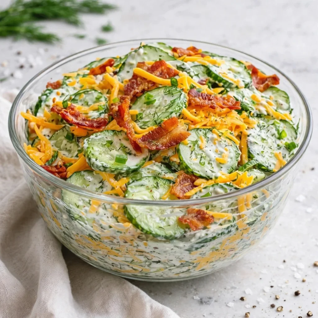 Easy and Delicious Cucumber Ranch Crack Salad