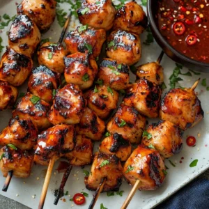 Easy and Delicious Firecracker Chicken Skewers