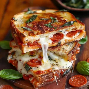Easy and Delicious Pizza Grilled Cheese