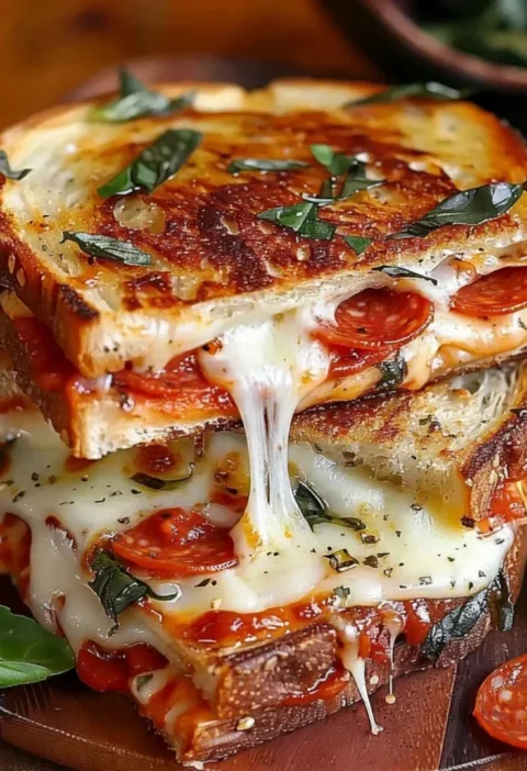 Easy and Delicious Pizza Grilled Cheese