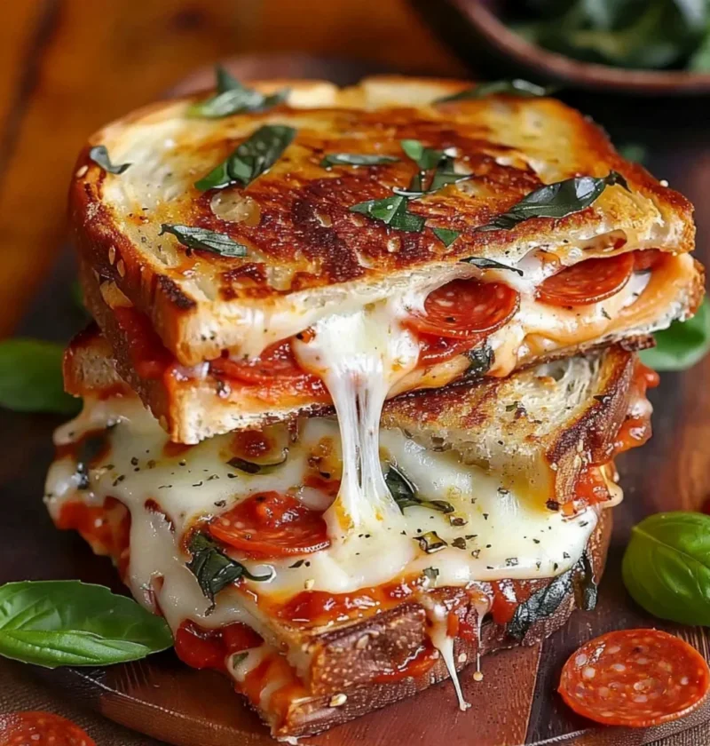 Easy and Delicious Pizza Grilled Cheese
