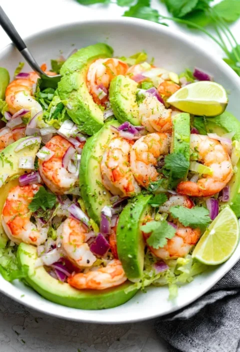 Zesty Lime Shrimp and Avocado Salad