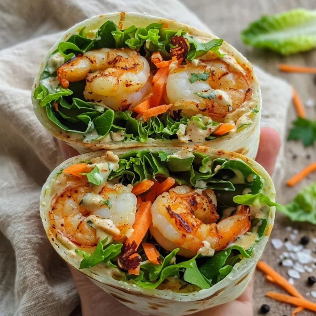 Easy Grilled Shrimp Caesar Wraps Recipe - Easy Grilled Shrimp Caesar Wraps Recipe