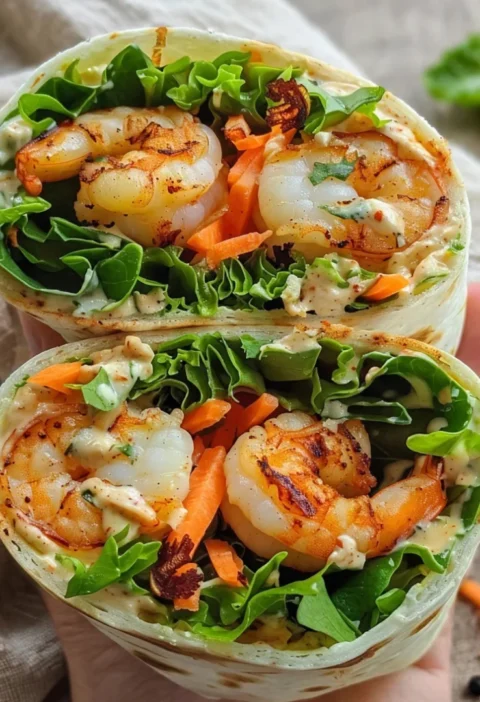 Easy Grilled Shrimp Caesar Wraps
