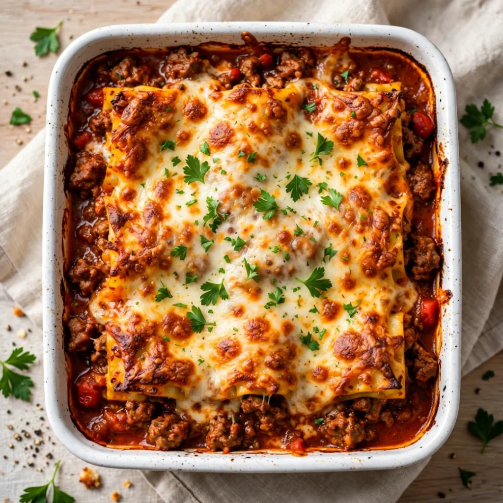 Hearty Italian Meat Lasagna - Hearty Italian Meat Lasagna
