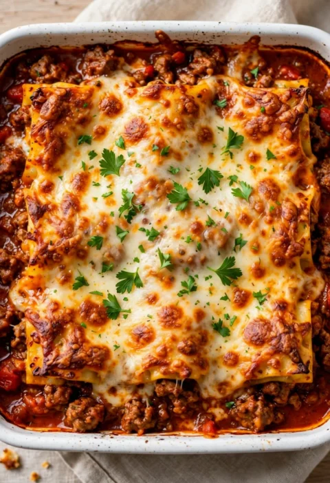 Hearty Italian Meat Lasagna