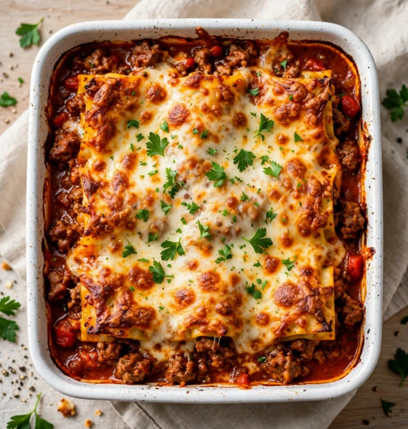 Hearty Italian Meat Lasagna