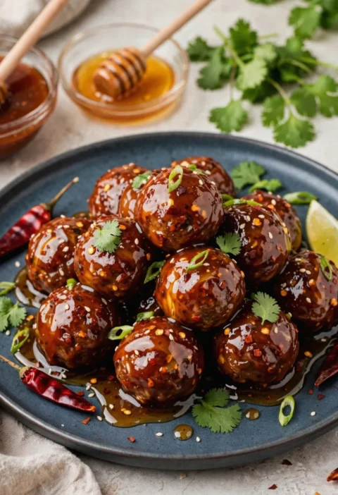 Honey Chipotle Meatballs