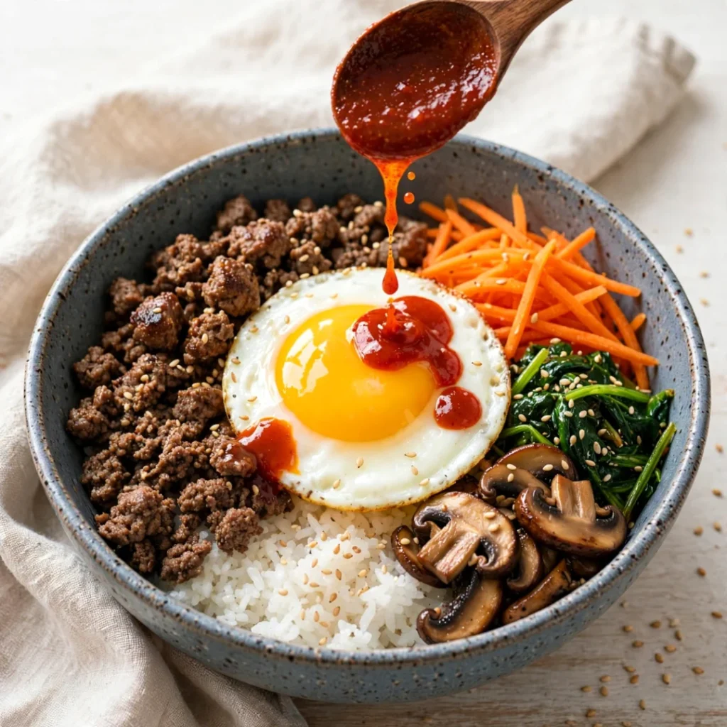 Korean Style Bibimbap Bowl - Korean Style Bibimbap Bowl