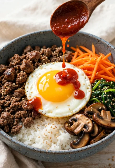 Korean Style Bibimbap Bowl