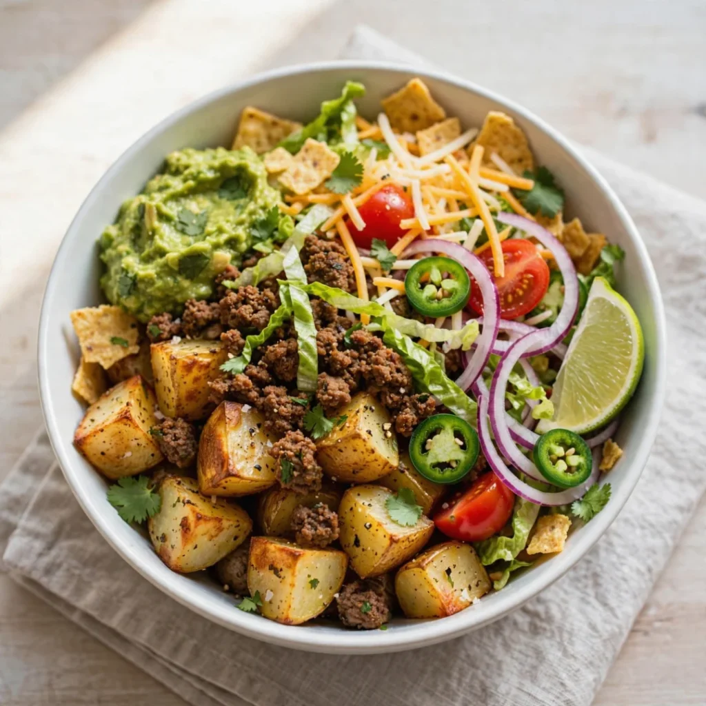 Roasted Potato Taco Bowls
