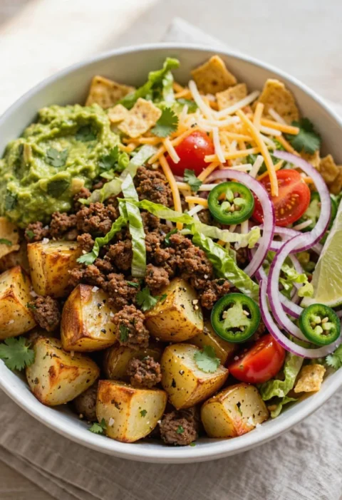 Roasted Potato Taco Bowls