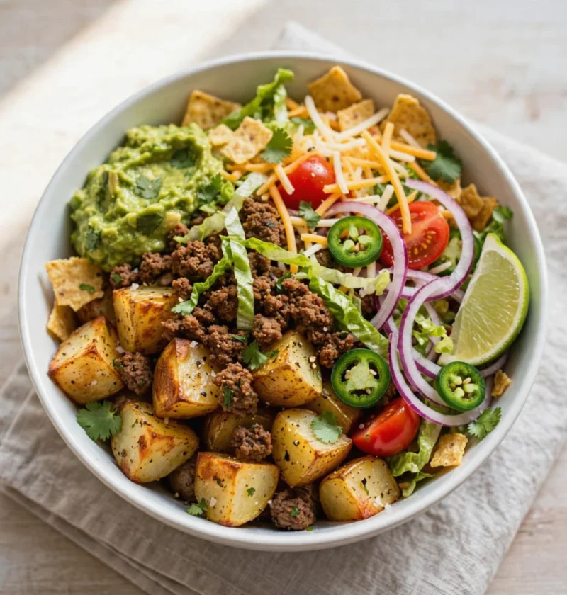 Roasted Potato Taco Bowls