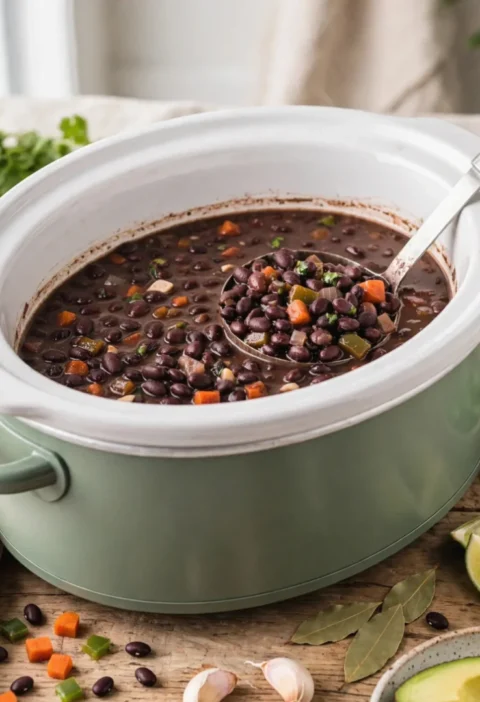 Slow Cooker Cuban Black Beans