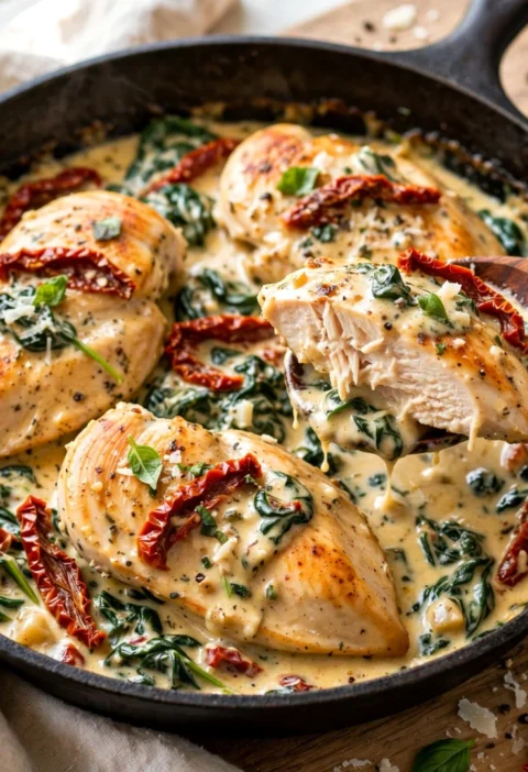Sun Dried Tomato Chicken Skillet