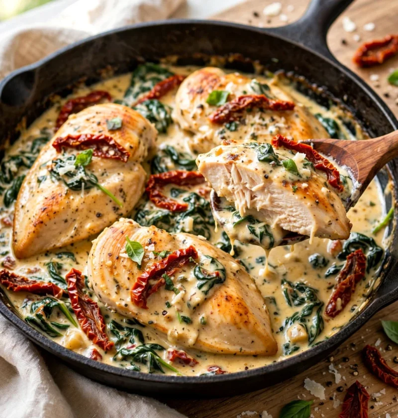 Sun Dried Tomato Chicken Skillet