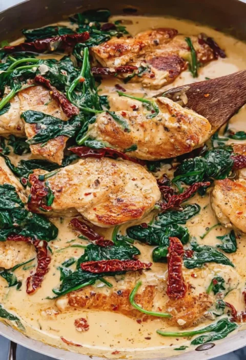 Sun Dried Tomato Chicken Skillet