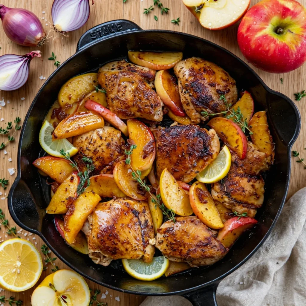 Apple Shallot Chicken - Apple Shallot Chicken