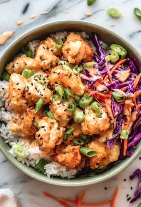 Bang Bang Chicken and Rice Bowls