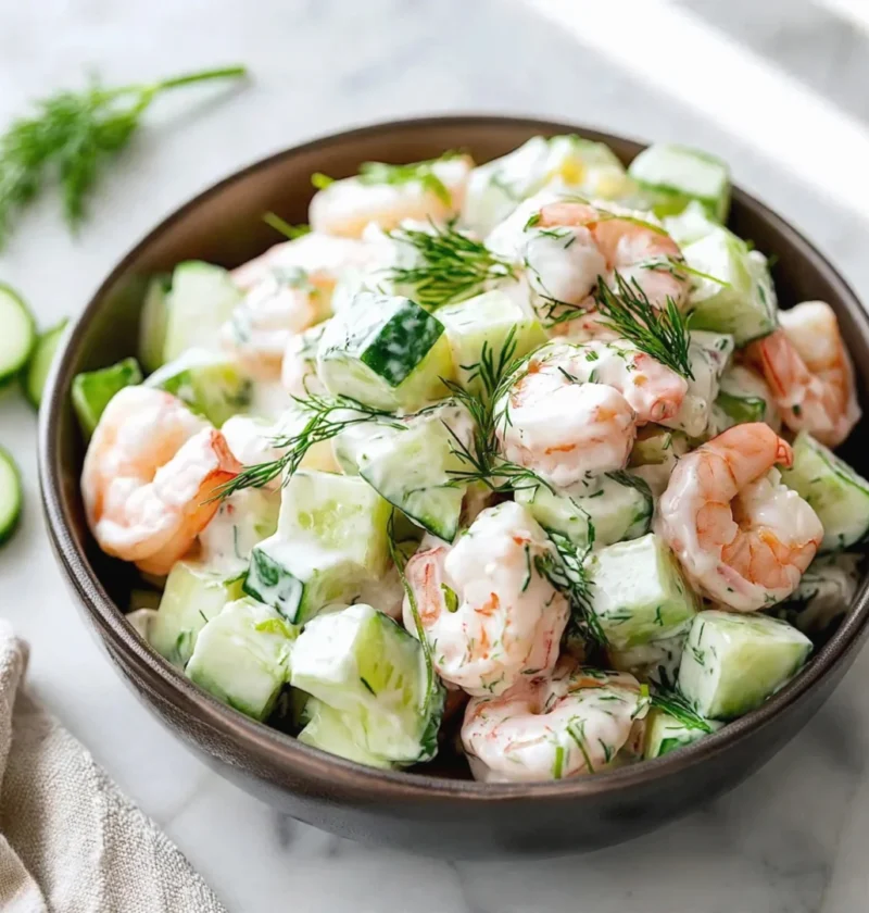 Best Cucumber Shrimp Salad