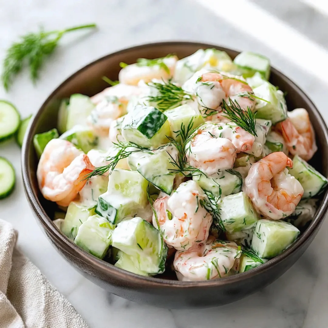Best Cucumber Shrimp Salad