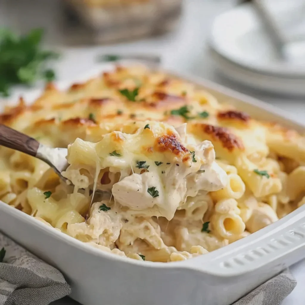 Chicken Alfredo Casserole: Irresistibly Creamy Family Comfort - Chicken Alfredo Casserole: Irresistibly Creamy Family Comfort