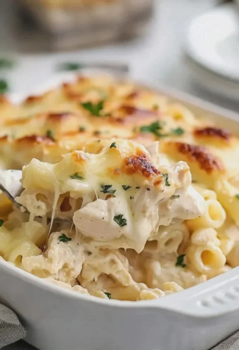 Chicken Alfredo Casserole