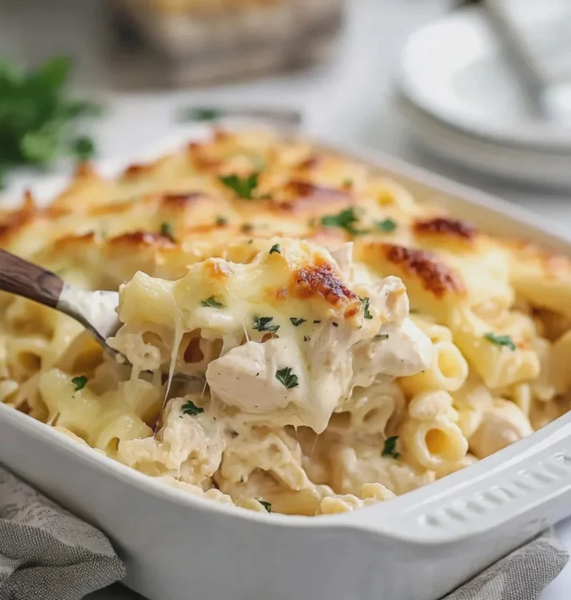 Chicken Alfredo Casserole