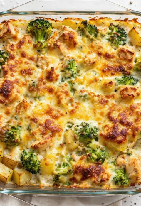 Chicken Broccoli Potato Casserole