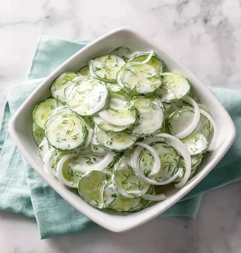 Cold Creamy Cucumber Salad