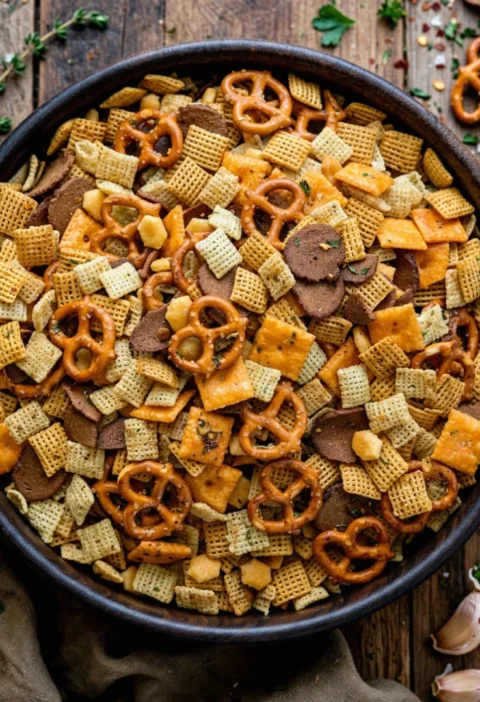 Cowboy Butter Chex Mix