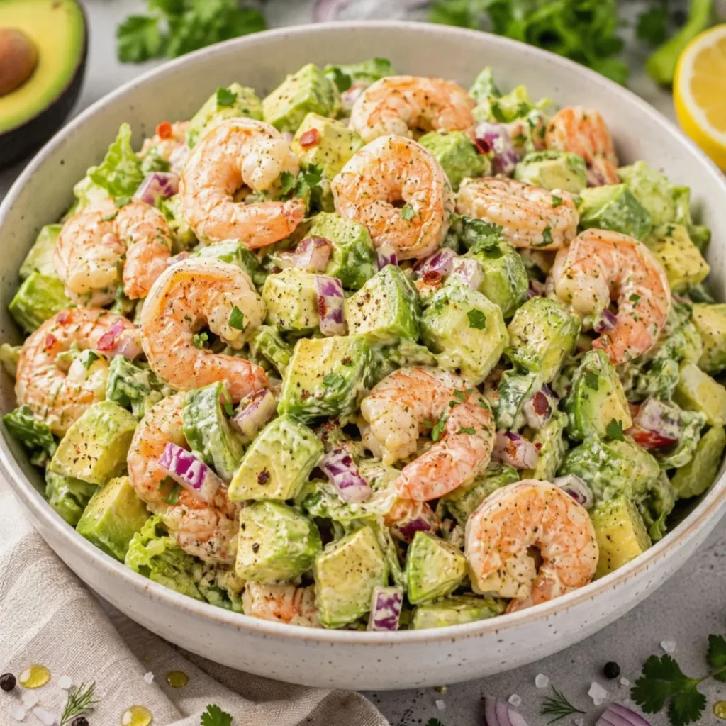 Creamy Shrimp and Avocado Salad – Fresh and Delicious