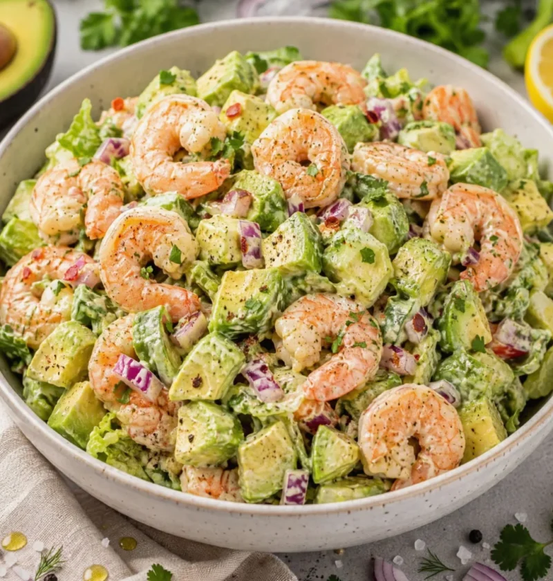 Creamy shrimp and avocado salad