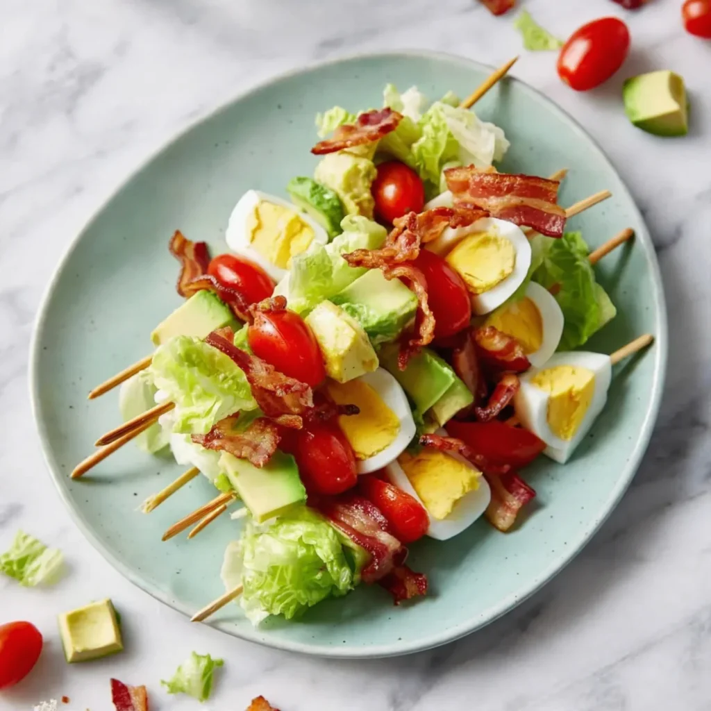 Delicious Cobb Salad Kabobs