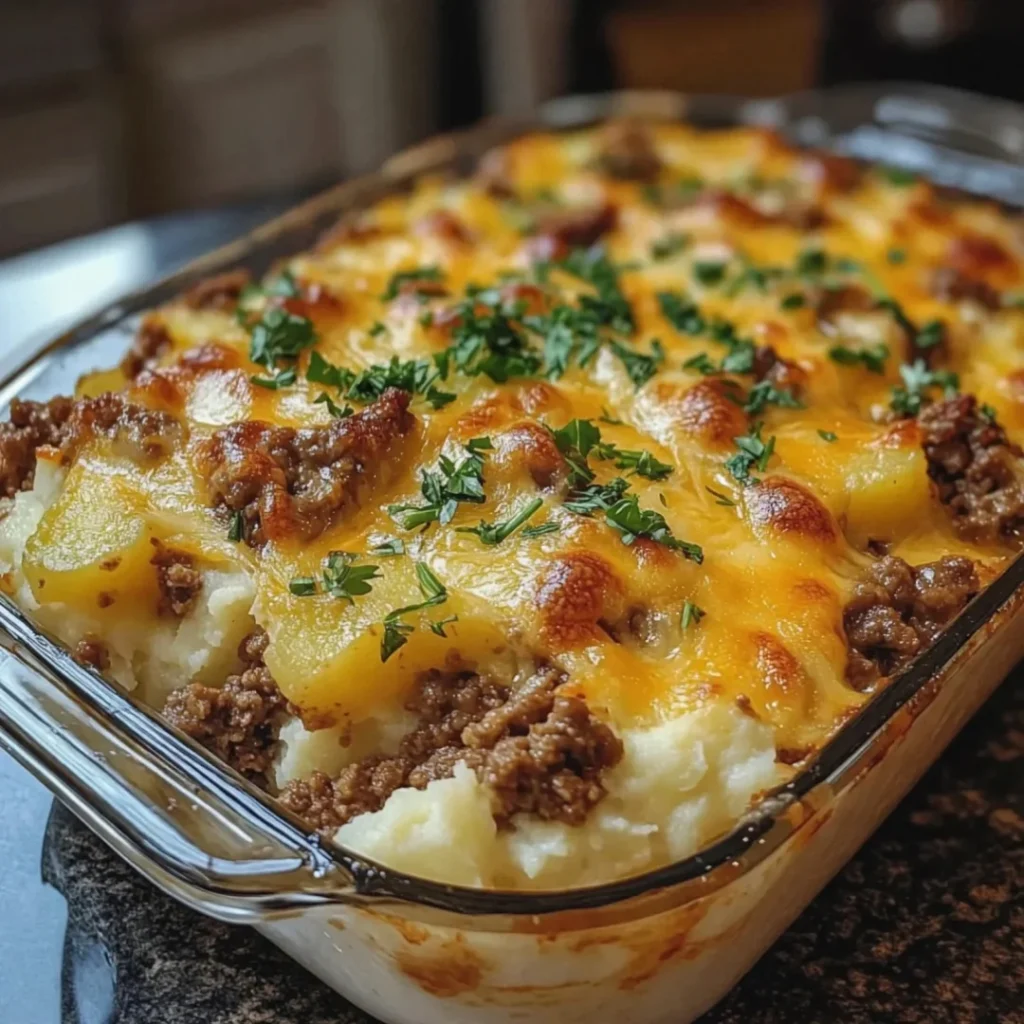 Easy Hamburger Potato Casserole: A Comforting Family Favorite - Easy Hamburger Potato Casserole: A Comforting Family Favorite