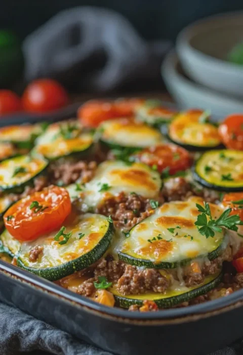 Hamburger Zucchini Bake