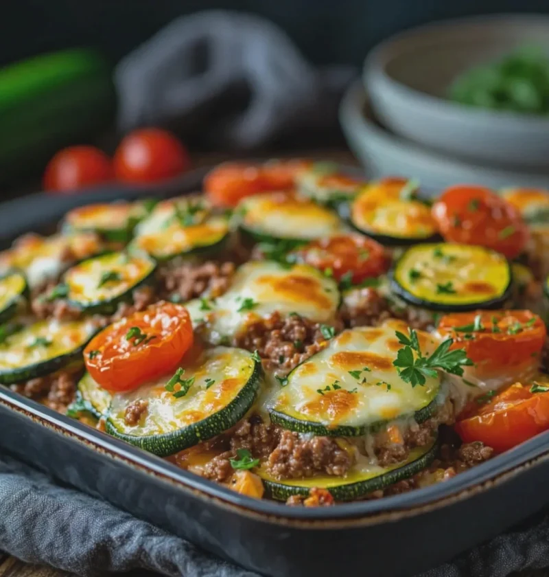 Hamburger Zucchini Bake