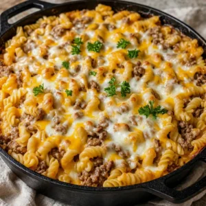 One Pot Cheeseburger Casserole: Easy, Cheesy Comfort Food!