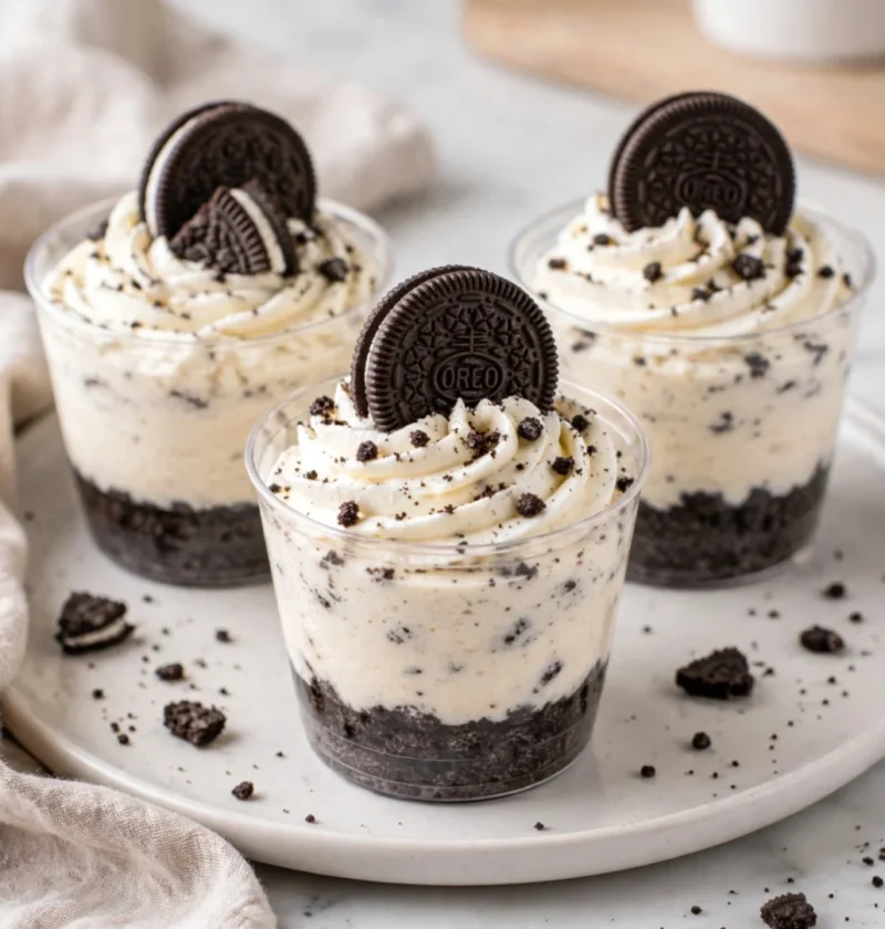 Oreo cheesecake cups