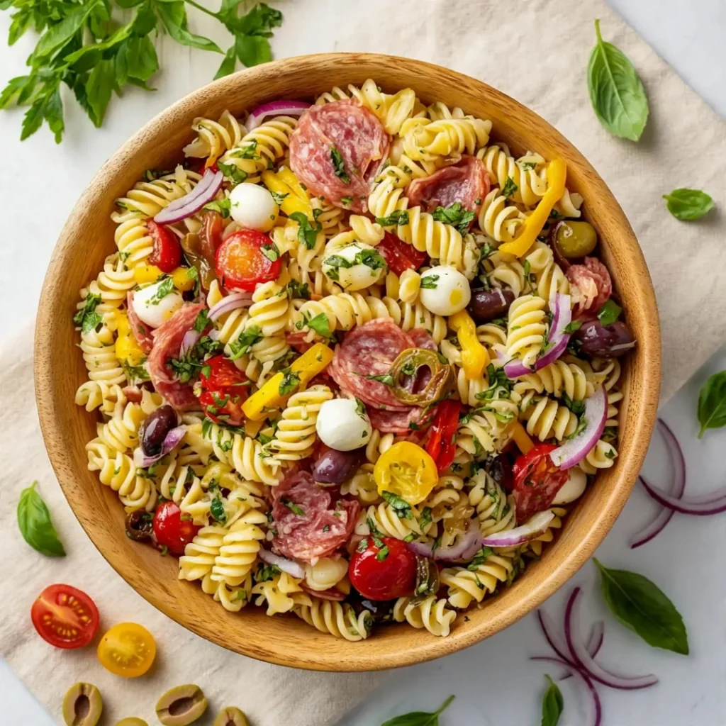 Quick Italian Macaroni Pasta Salad